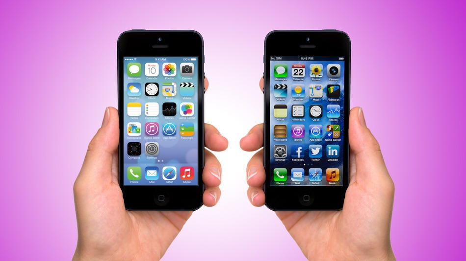 apple iOS6 vs apple iOS7