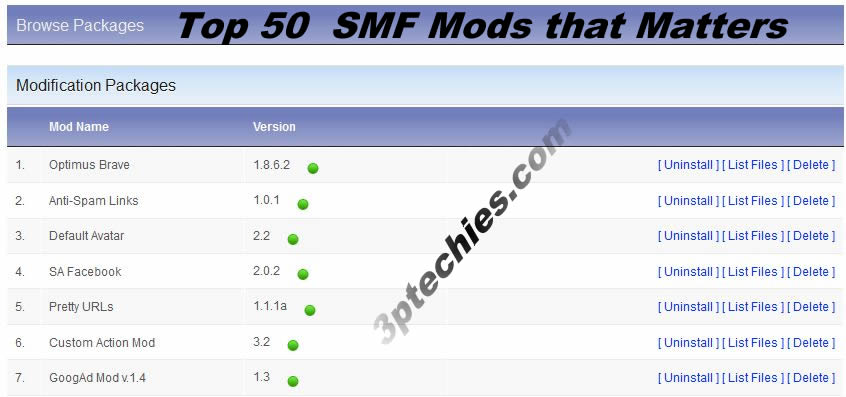 best 50 smf mods