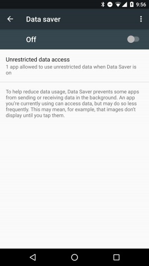 Android 7.0 Nougat Datasaver