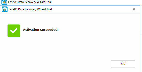 Activate EaseUS data recovery app