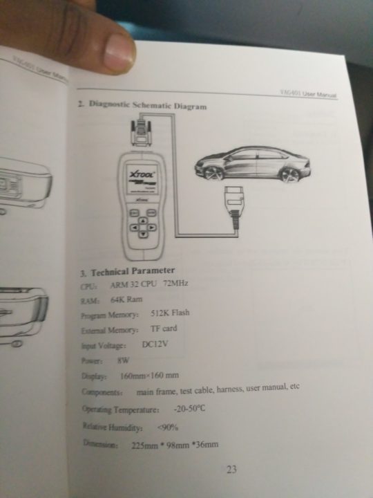 xtool VAG401 specs and features