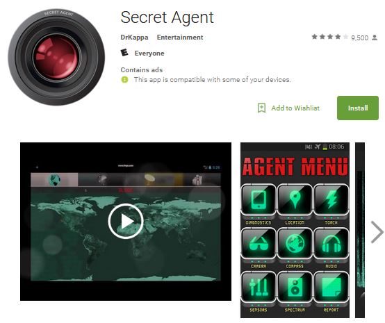 secret agent Android spying app