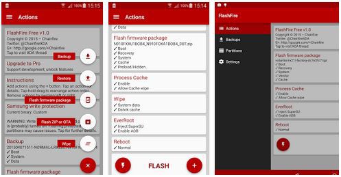 flashfire root app