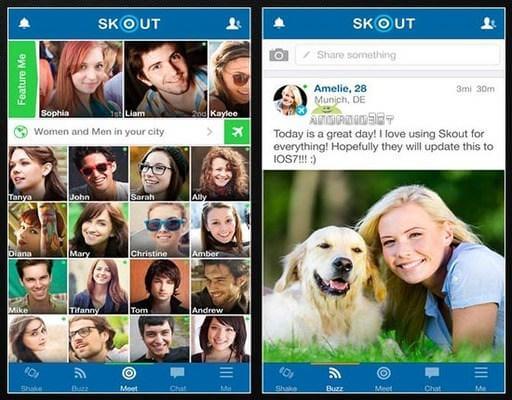 Skout Android social app