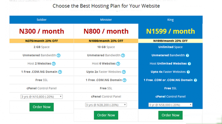 domainking.NG Web hosting review