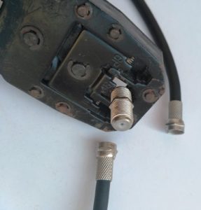 F-type female to female coaxial cable joiner