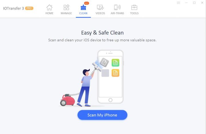 iOTransfer 3 Junk Files Cleaner