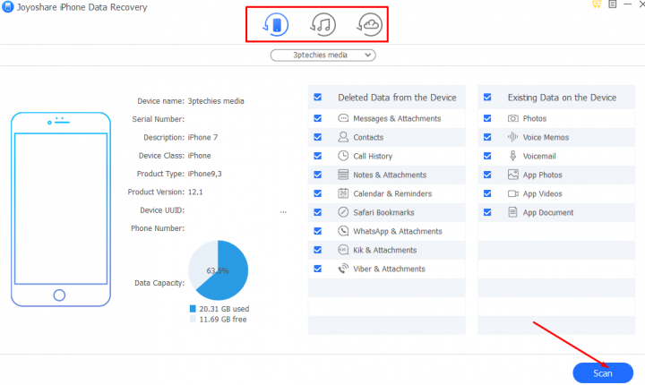 joyoshare data recovery software tutorials