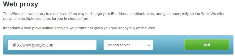 whoer.net web proxy