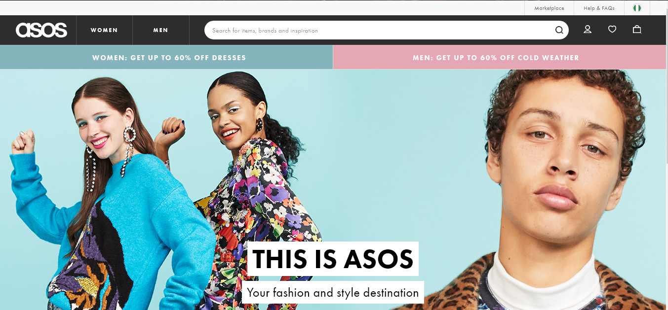 Asos: a UK online shopping site that ships to Nigeria