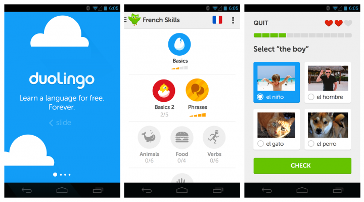 offline language learning app for Android