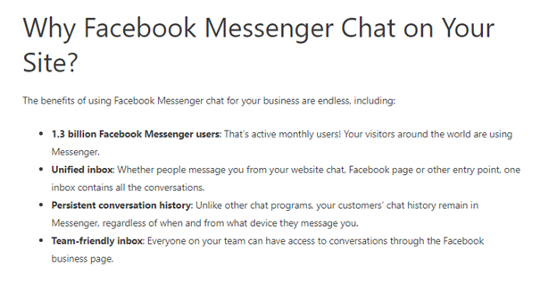 Facebook chatbox integration tutorial