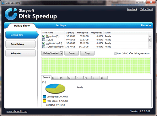 Windows 10 Disk Speedup