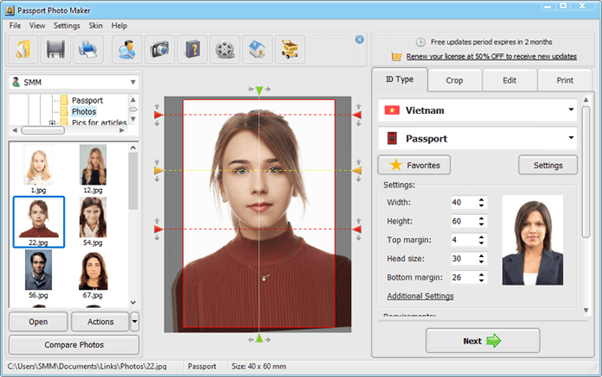 Passport Photo Maker software tutorial