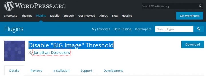 Disable Image Threshold