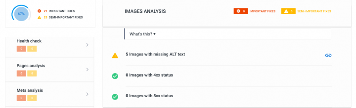 SE Ranking image analysis