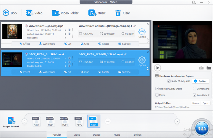 Built-in Video Editing Tool