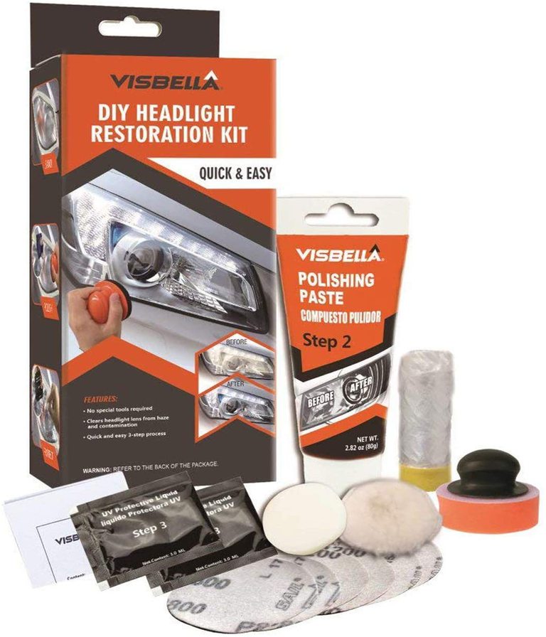Visbella Professional Headlight Restoration Kit