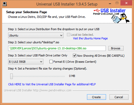 Universal USB Installer (UUI)