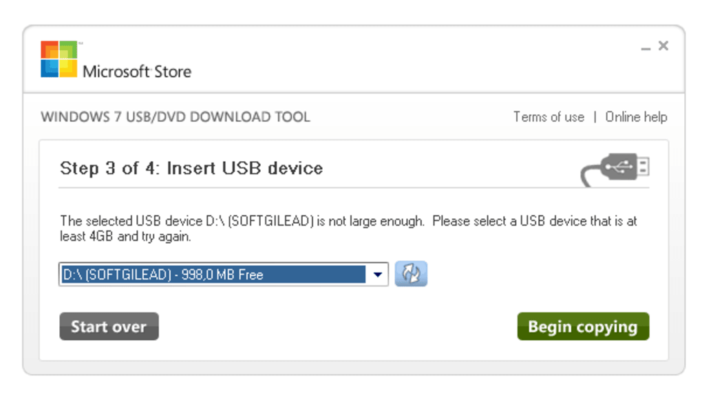 Windows USB Download Tool