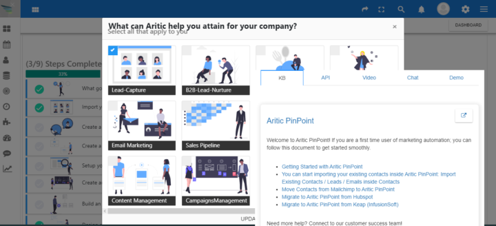 Aritic PinPoint Dashboard