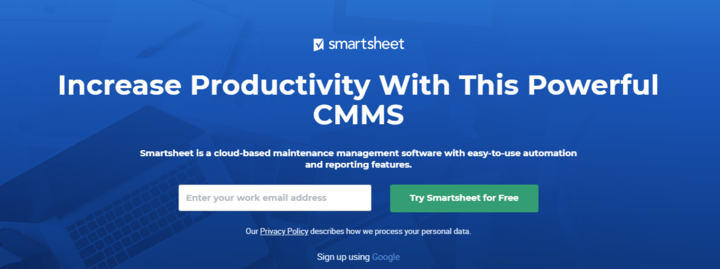 Smartsheet CMMS