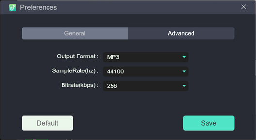 Customize The Output Settings