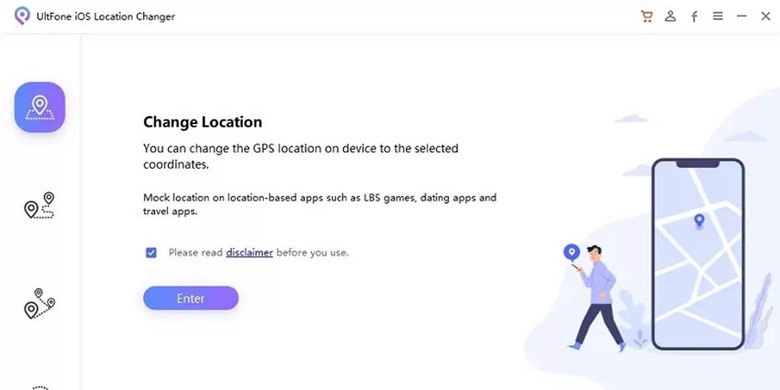 Download the UltFone iOS Location Changer from the official website