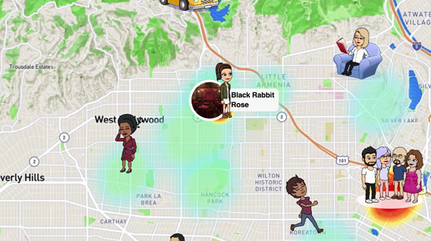 navigate to the snap map to verify the altered location