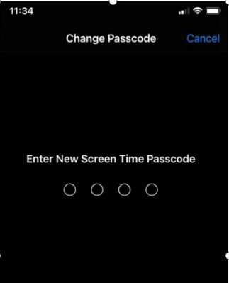 your iPhone or iPad Screen Time Passcode would reset