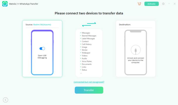 WhatsApp Data Transfer