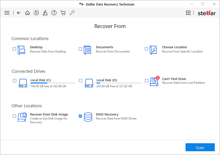 How to Use Stellar Data Recovery Technician