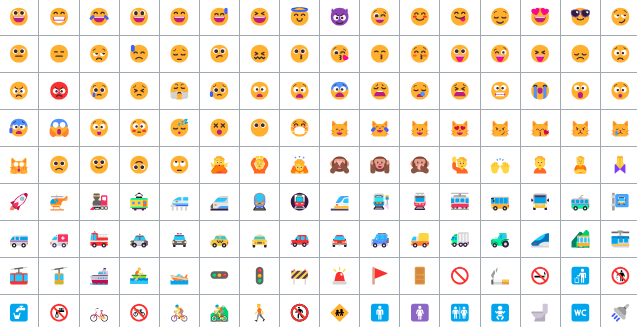 modern emojis glossary