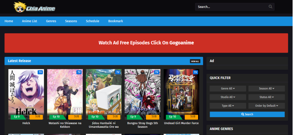 Watch chia anime online online