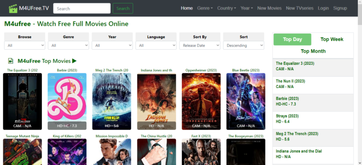 M4u movies free online website