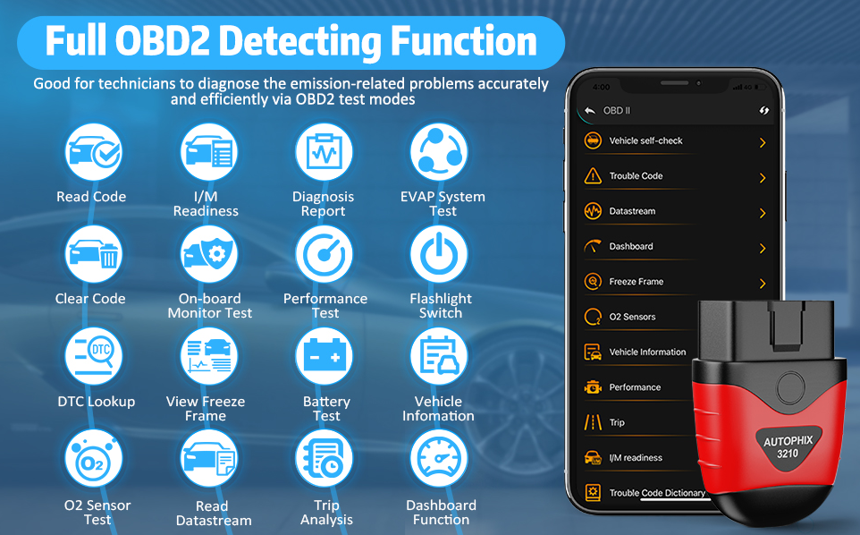 Autophix 3210 Mobile App