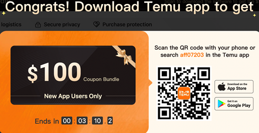 Exclusive TEMU promo code