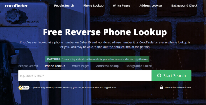 CocoFinder phone lookup