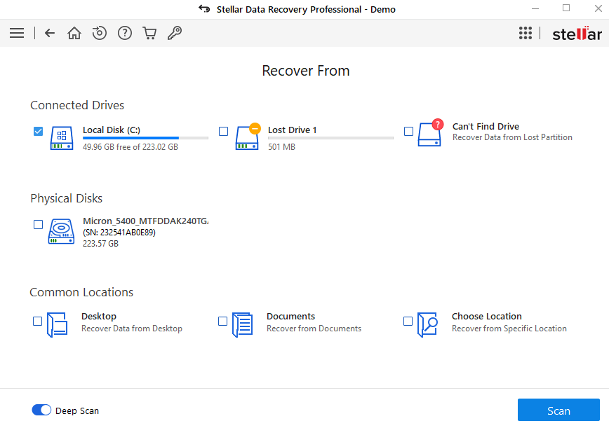 Stellar Data Recovery Drives