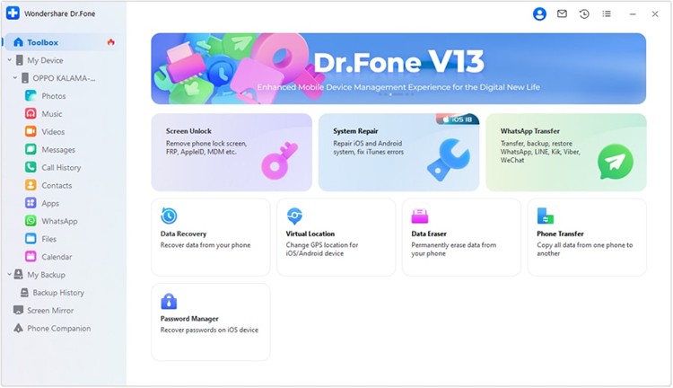 Get the latest version of Dr.Fone