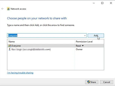 click Add