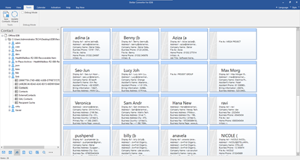 select the contacts