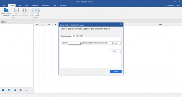 select the Choose Location option