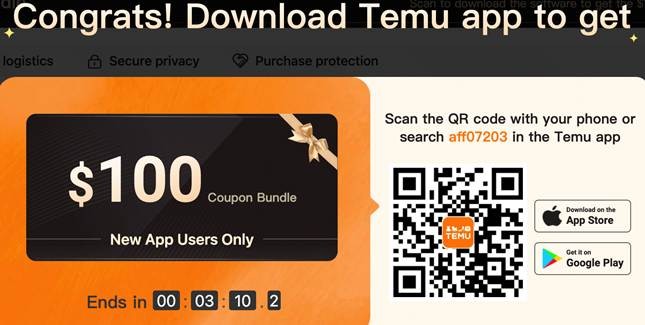 TEMU promo code
