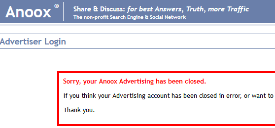 Anoox advertsing review 
