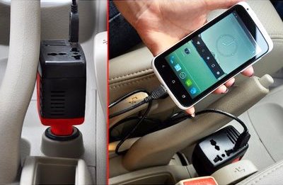 car DC to AC power inverter with USB charging port