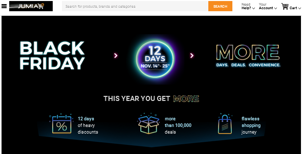 Jumia Black Friday deals 2016 in Nigeria Emalls