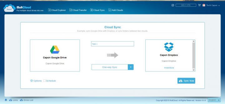 MultCloud Sync