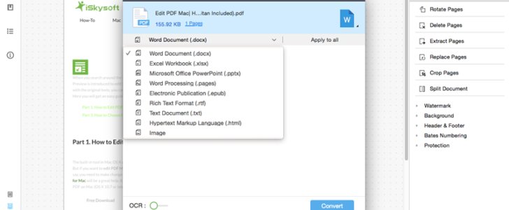 iSkysoft PDF Editor Pro for Mac Review and how-to guide