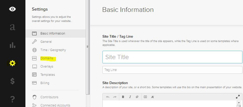 Mapping a Custom Domain Name to SquareSpace 